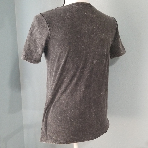 Mighty Fine Lace up Acid wash Tshirt - Picture 4 of 7